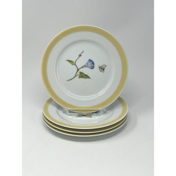 Williams Sonoma Summer Studies Salad Plates Flowers Bugs Herbs 7.75” Set of 4 - Picture 8 of 9